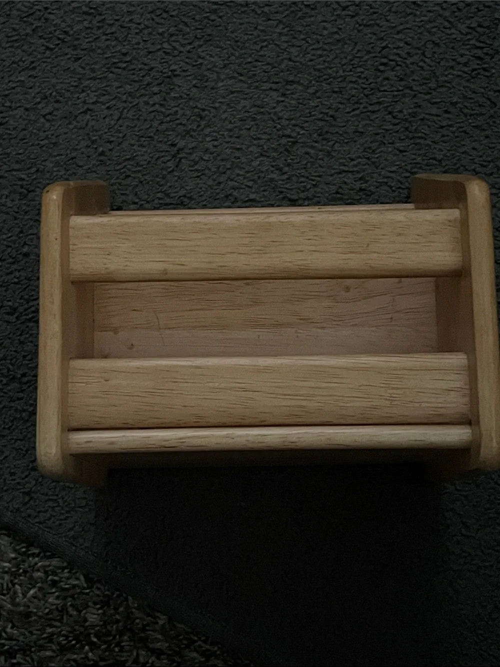 Wooden Countertop Organizer Rack - Natural Wood
